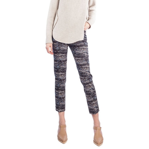 Akris Punto Franca Twilight City Print Ankle Pants